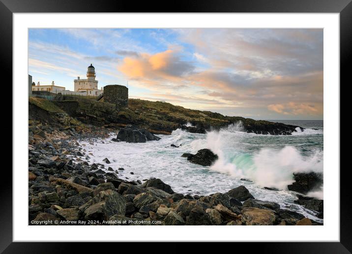 Evening at Kinnaird Head Lighthouse  Framed Mounted Print by Andrew Ray