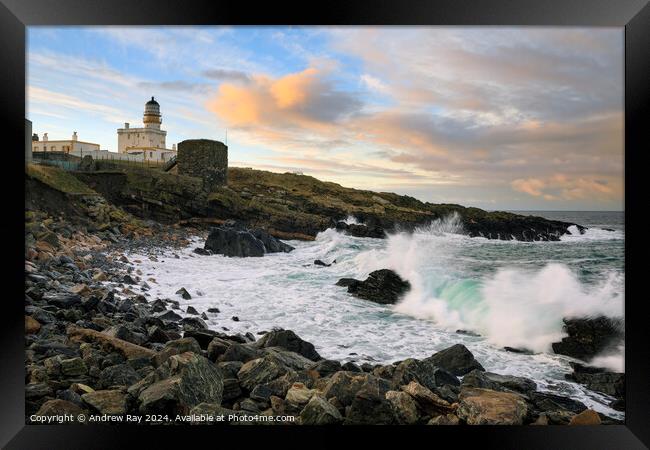 Evening at Kinnaird Head Lighthouse  Framed Print by Andrew Ray