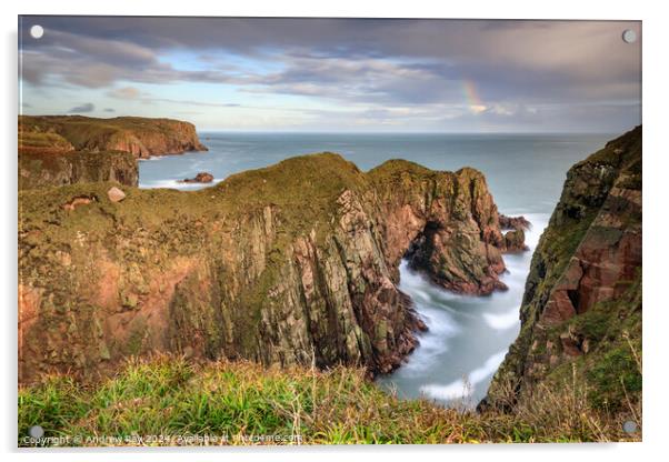 Bullers of Buchan Acrylic by Andrew Ray