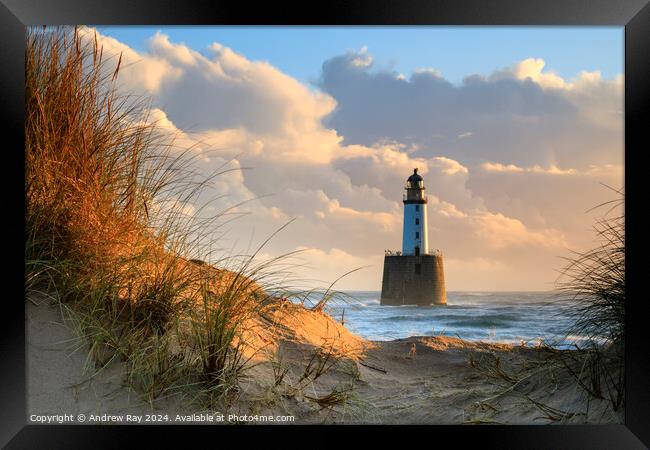 First sunlight at Rattray  Framed Print by Andrew Ray