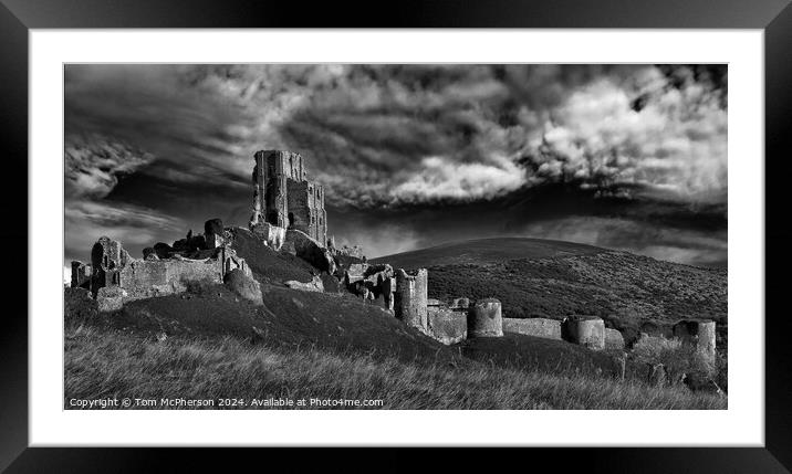 Corfe Castle Framed Mounted Print by Tom McPherson