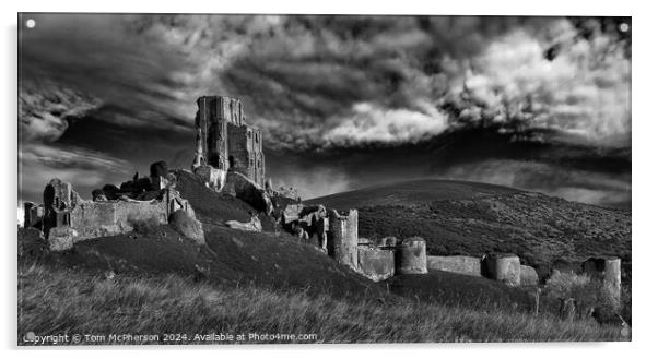 Corfe Castle Acrylic by Tom McPherson