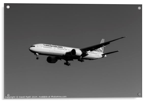 Turkish Airlines Boeing 777 Acrylic by David Pyatt