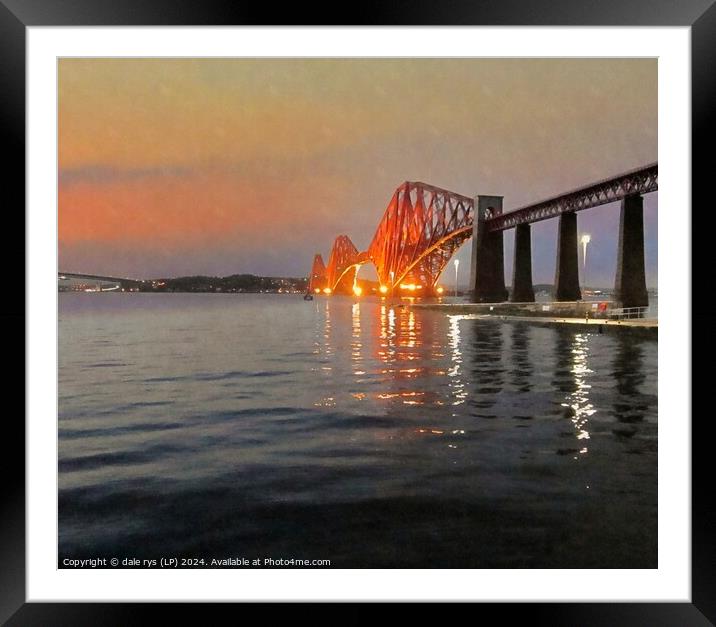 SOUTH QUEENSFERRY Framed Mounted Print by dale rys (LP)
