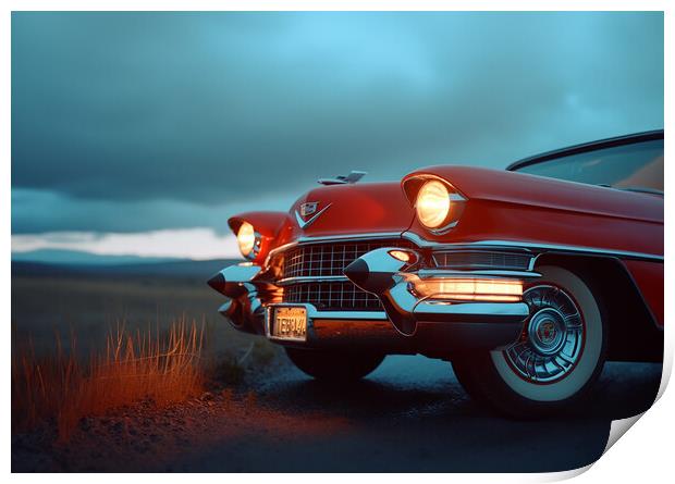 Cadillac Print by Picture Wizard