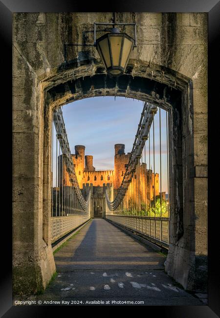 Conwy Castle Arch  Framed Print by Andrew Ray