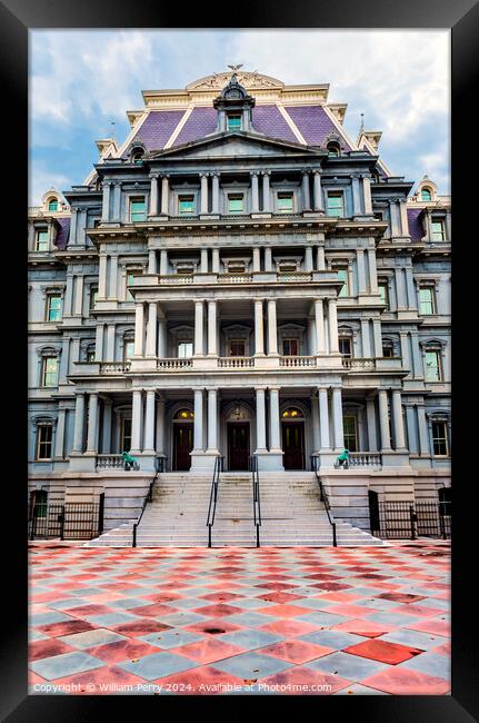 Old Executive Office Eisenhower Building Washington DC Framed Print by William Perry