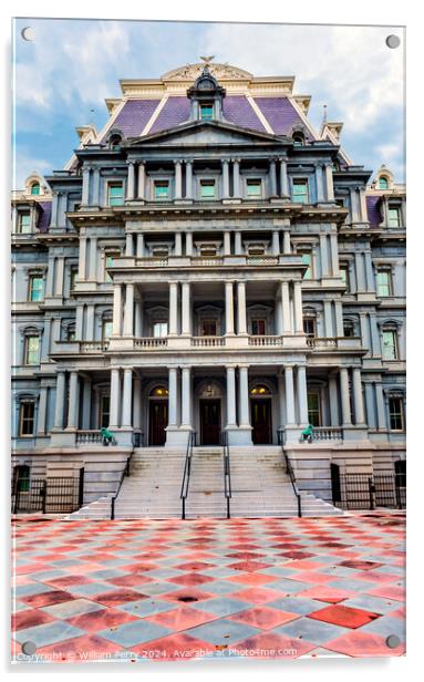 Old Executive Office Eisenhower Building Washington DC Acrylic by William Perry