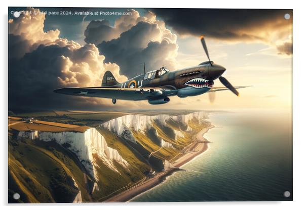 Curtis P-40 Warhawk 3 Acrylic by phil pace