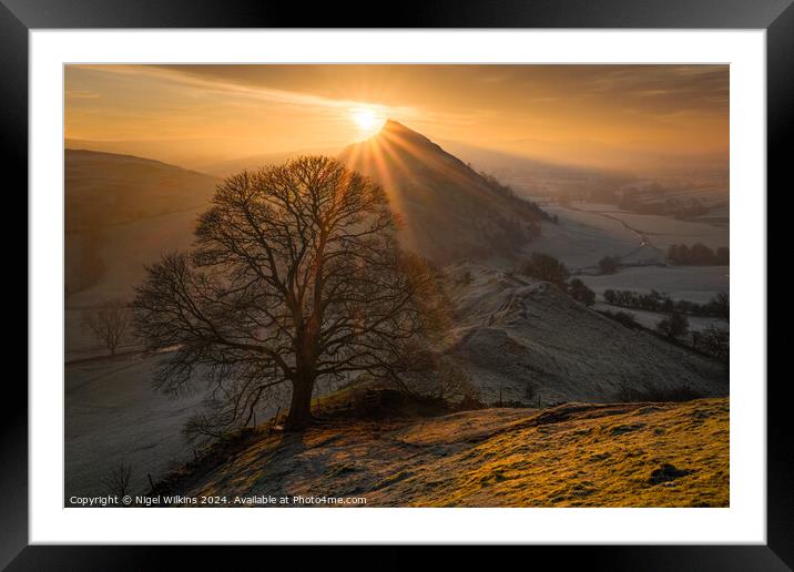 Peak District Sunrise Framed Mounted Print by Nigel Wilkins