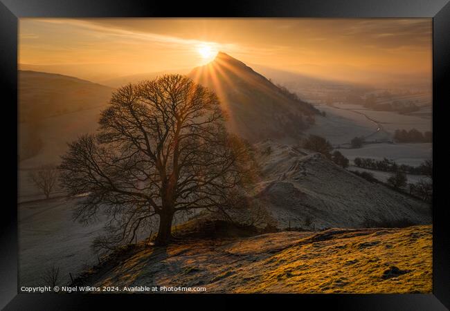 Peak District Sunrise Framed Print by Nigel Wilkins