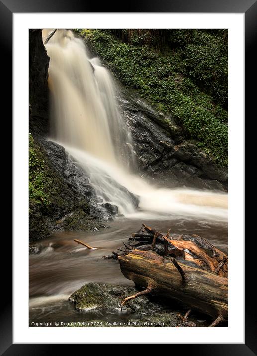 Full Waterfall Framed Mounted Print by Ronnie Reffin