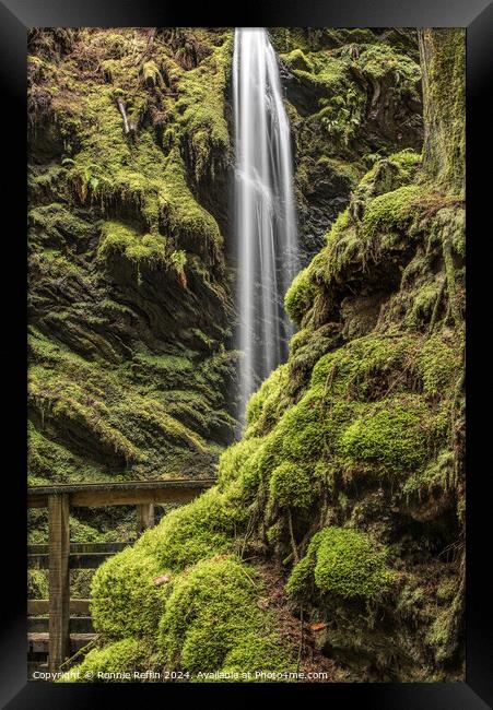 The Sometime Waterfall Hiding Framed Print by Ronnie Reffin