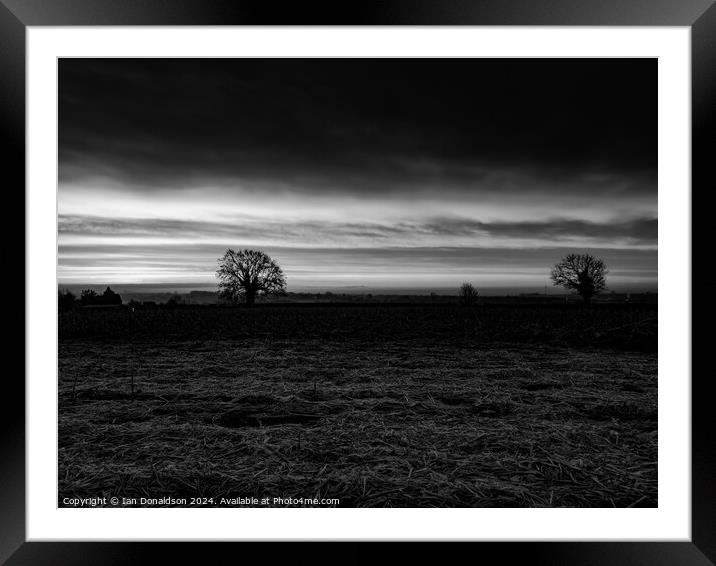 Daybreak Framed Mounted Print by Ian Donaldson