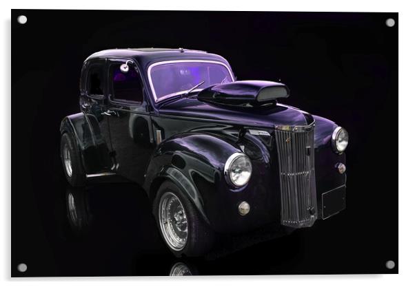 Ford Prefect Hot Rod Acrylic by Alison Chambers