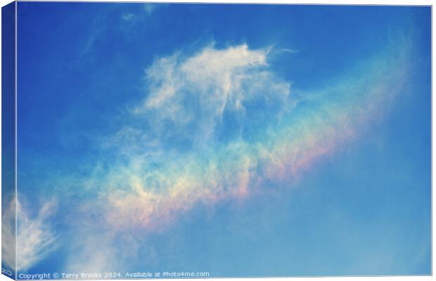 Cloud Rainbow Canvas Print by Terry Brooks