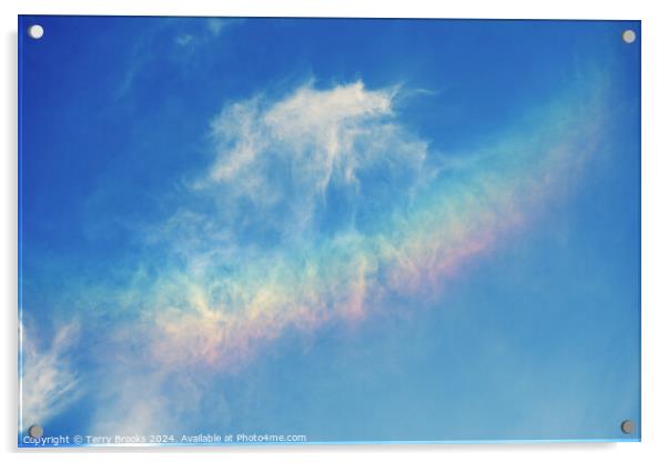 Cloud Rainbow Acrylic by Terry Brooks