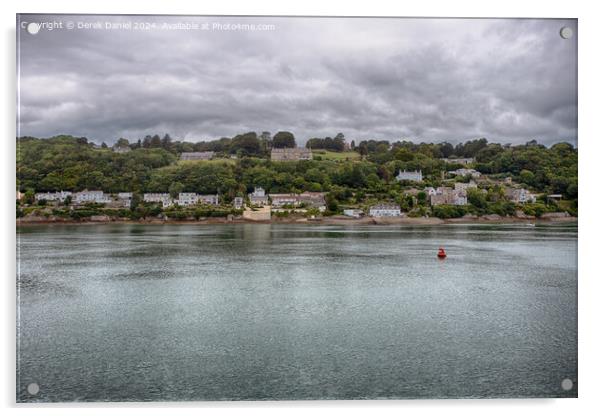 Anglesey from Garth Pier, Bangor Acrylic by Derek Daniel