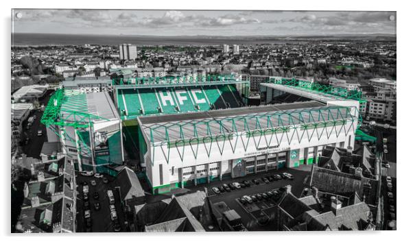 Easter Road Acrylic by Apollo Aerial Photography
