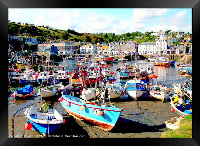 Mevagissey, Cornwall. Framed Print by john hill