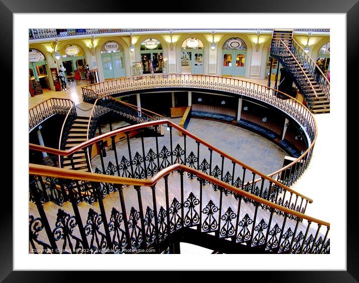  Stairs, Corn exchange, Leeds. Framed Mounted Print by john hill