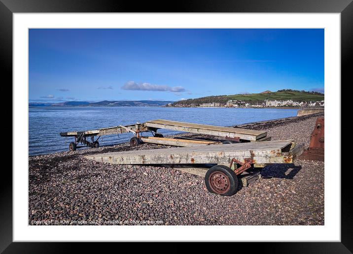 Largs Roll-In Jetty Framed Mounted Print by RJW Images