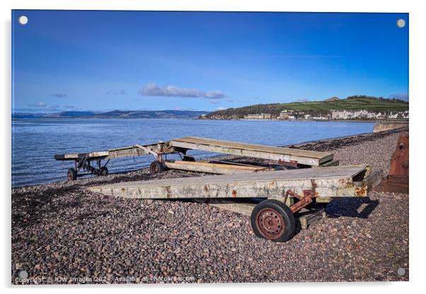 Largs Roll-In Jetty Acrylic by RJW Images