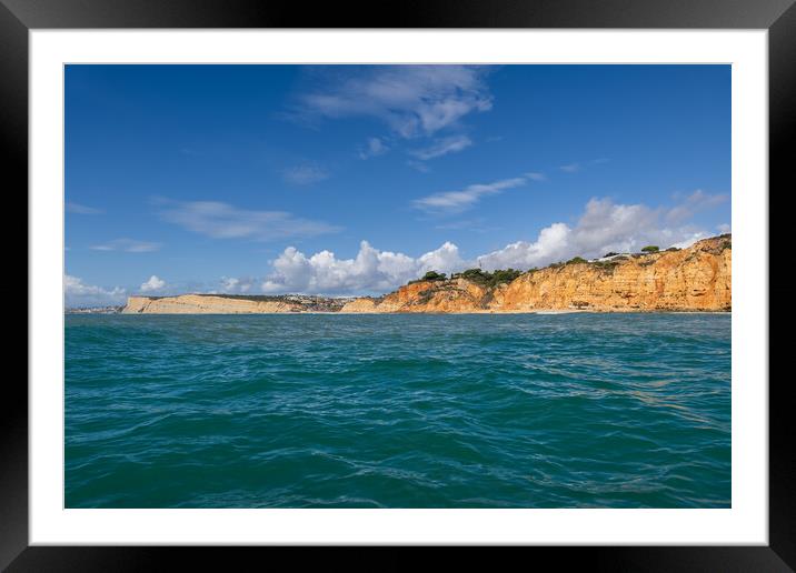 Algarve Coastline Ocean View In Portugal Framed Mounted Print by Artur Bogacki
