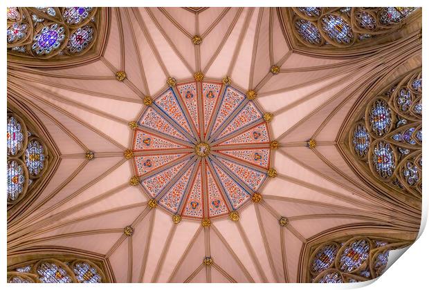The Chapter House of York Minster Print by chris smith