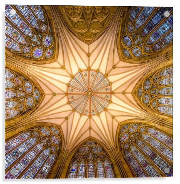 The Chapter House of York Minster Acrylic by chris smith
