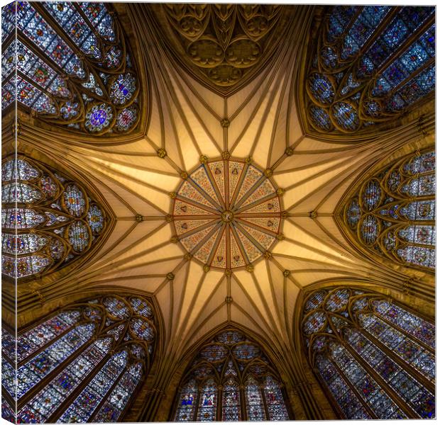 The Chapter House of York Minster Canvas Print by chris smith