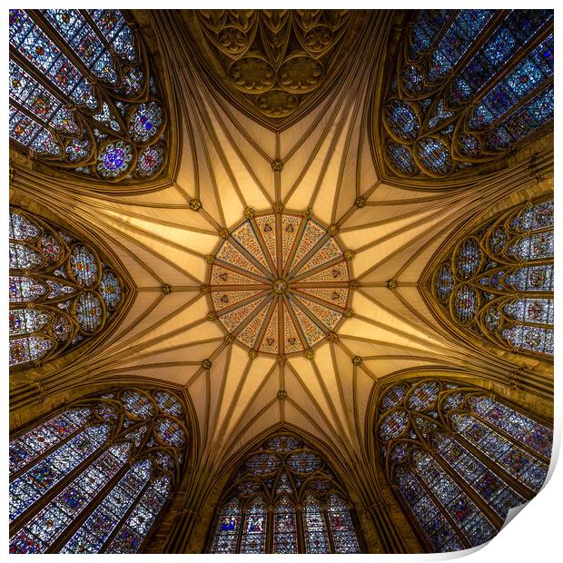 The Chapter House of York Minster Print by chris smith