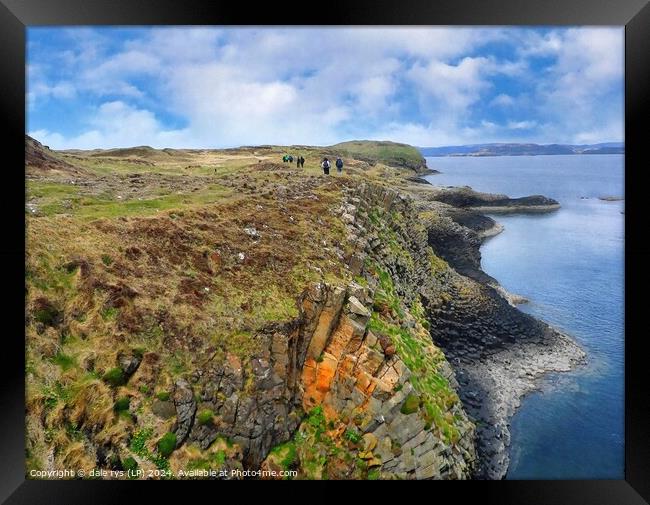 Fingals Cave Staffa ON THE ISLE OF STAFFA Framed Print by dale rys (LP)