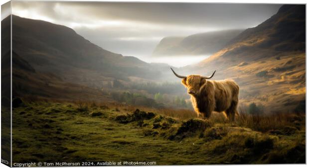 Highland Cow Canvas Print by Tom McPherson