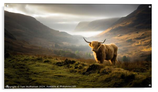 Highland Cow Acrylic by Tom McPherson