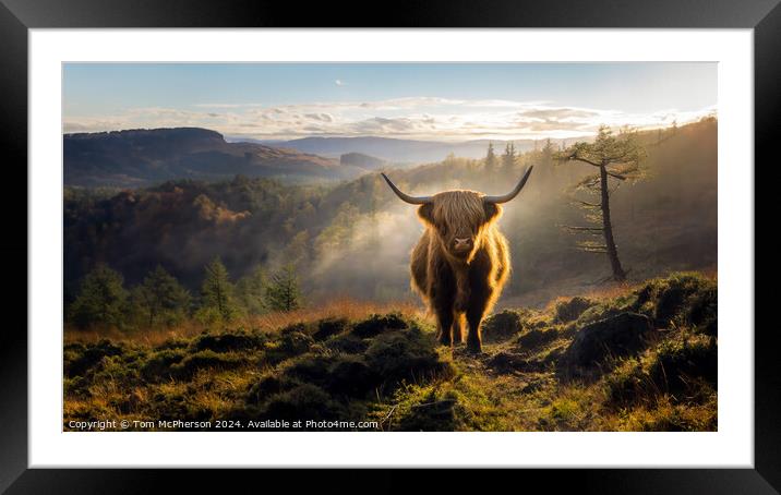 Highland Cow Framed Mounted Print by Tom McPherson