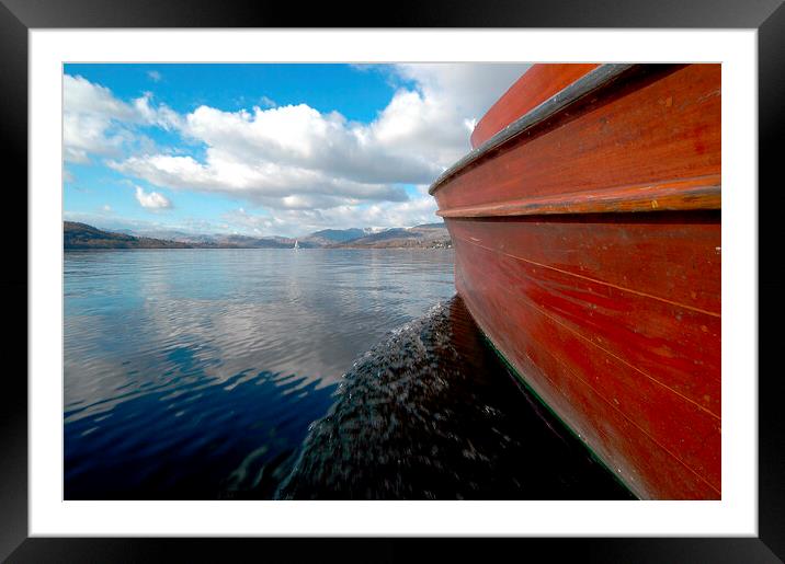 Lady Penelope II on Windermere, Cumbria. Framed Mounted Print by Phil Brown