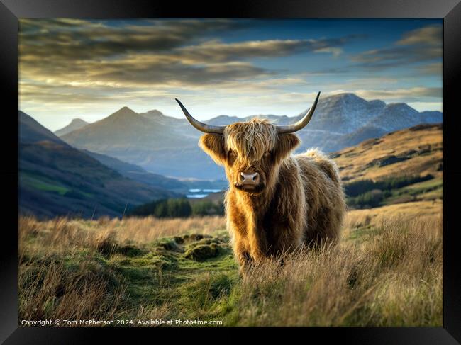 Highland Cow Framed Print by Tom McPherson