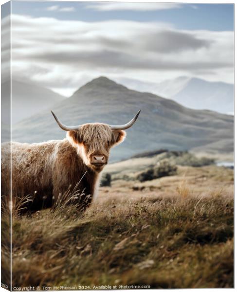 Highland Cow Canvas Print by Tom McPherson