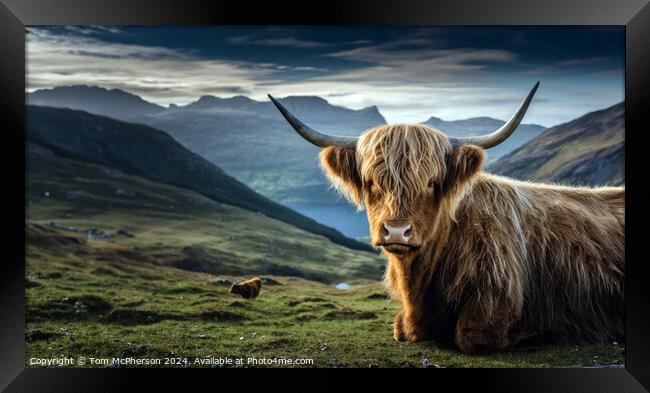 Highland Cow Framed Print by Tom McPherson