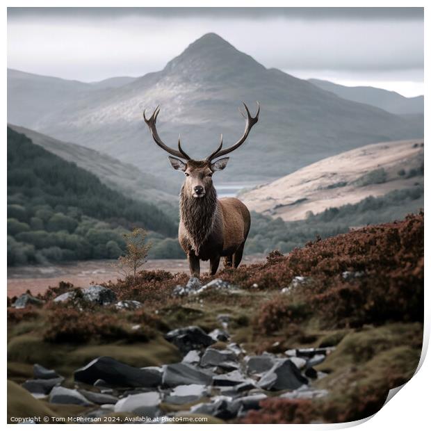 Highland Stag Print by Tom McPherson