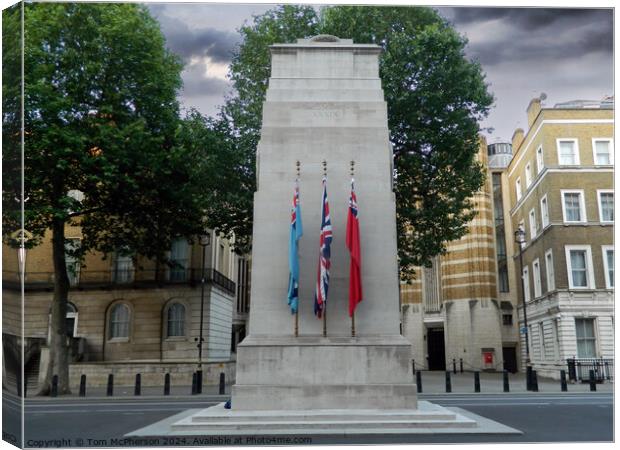 The Cenotaph (City of Westminster) Canvas Print by Tom McPherson