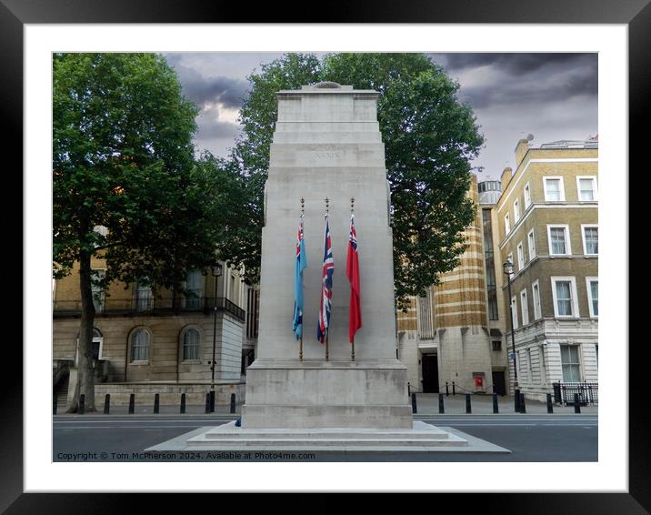 The Cenotaph (City of Westminster) Framed Mounted Print by Tom McPherson