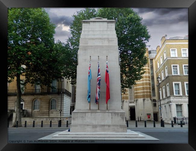 The Cenotaph (City of Westminster) Framed Print by Tom McPherson