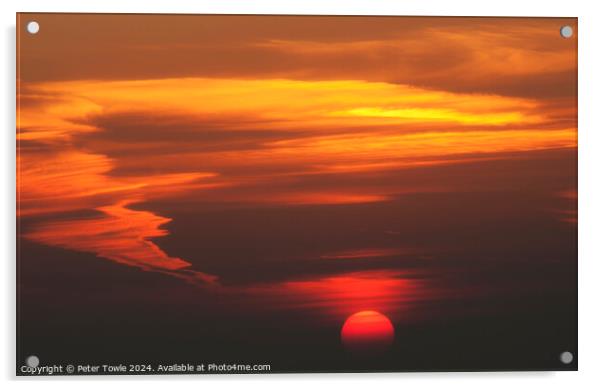 Sundown Acrylic by Peter Towle