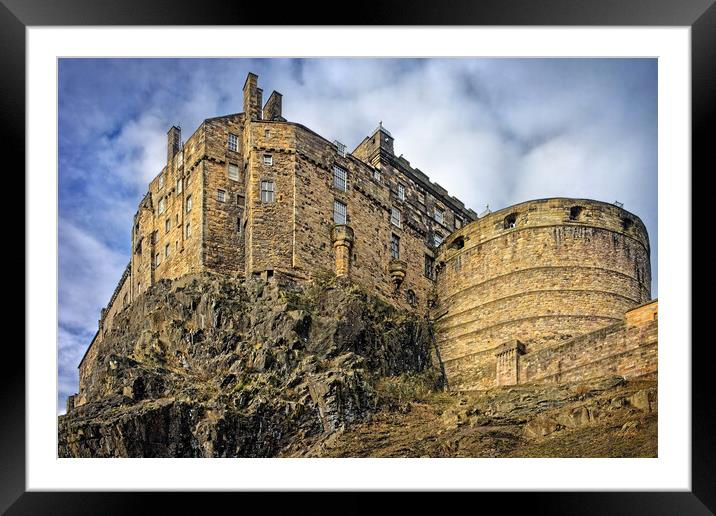 Edinburgh Castle Framed Mounted Print by Darren Galpin