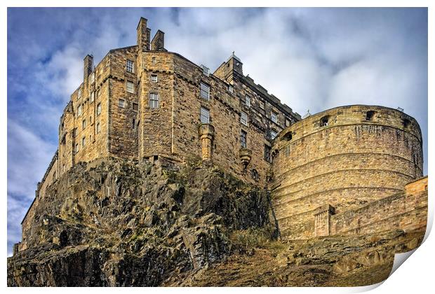 Edinburgh Castle Print by Darren Galpin