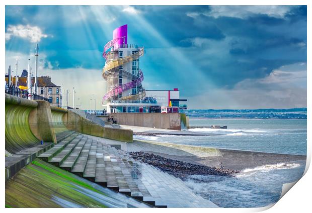Redcar Print by Alison Chambers