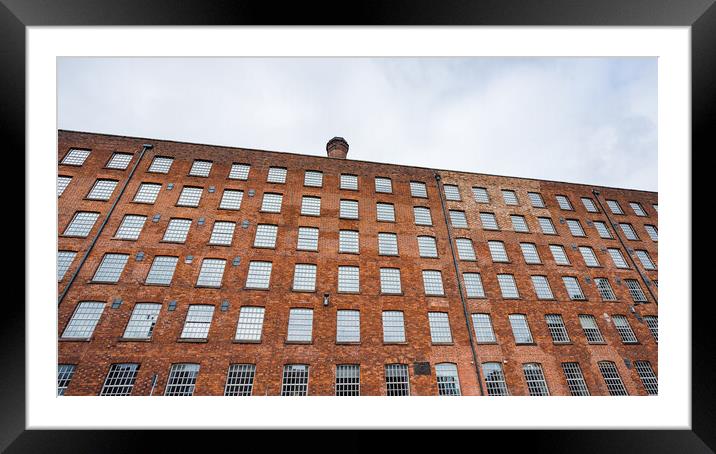 Looking up at Royal Mill Framed Mounted Print by Jason Wells