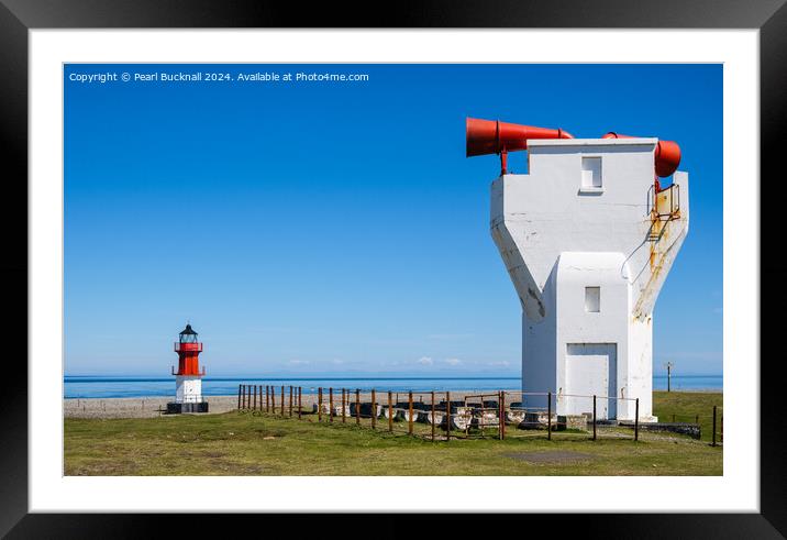 Point of Ayre Lighthouse Isle of Man Framed Mounted Print by Pearl Bucknall
